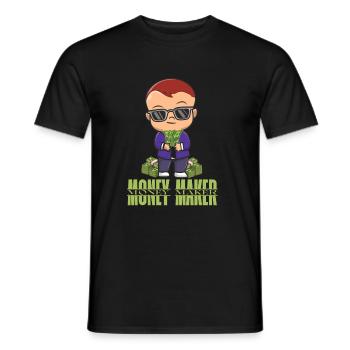 Money Maker - Men's T-Shirt - black - Front - AI Model Male 178 light (178cm)