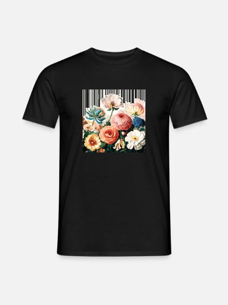 Botanical Illustration - Männer T-Shirt - Schwarz
