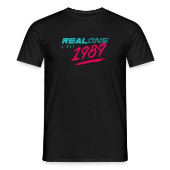 Real One depuis 1989 - T-shirt homme - noir - Devant - AI Model Male 178 light (178cm)