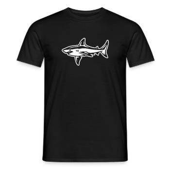 Requin - T-shirt homme - noir - Devant - AI Model Male 178 light (178cm)