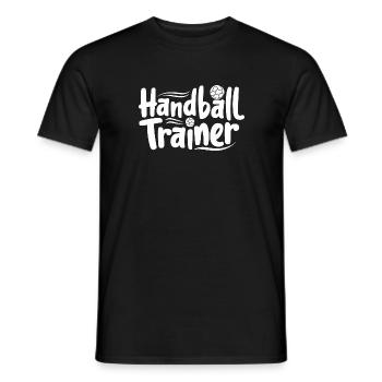 Handballtrainer-Geschenk Taktik Motivation - Männer T-Shirt - Schwarz - Vorne - AI Model Male 178 light (178cm)