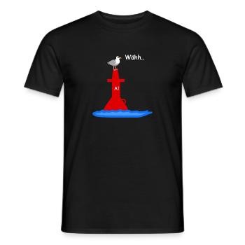 Sailor Seagull - Men's T-Shirt - black - Front - AI Model Male 178 light (178cm)