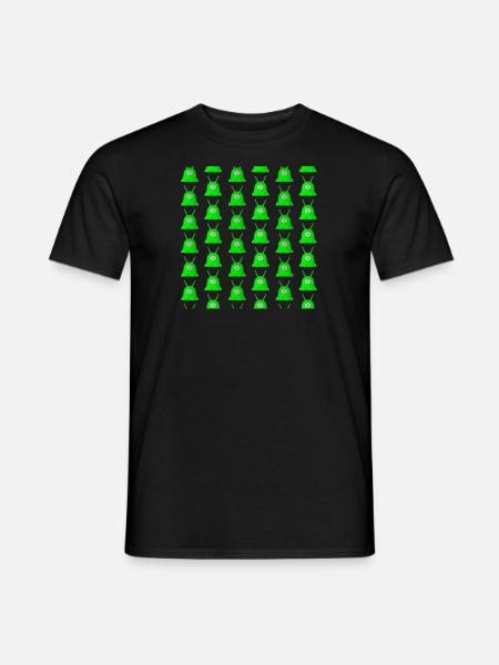 Brainslug square - Men's T-Shirt - black