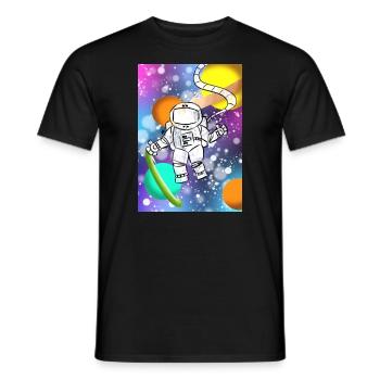 Astronaut - Männer T-Shirt - Schwarz - Vorne - AI Model Male 178 light (178cm)
