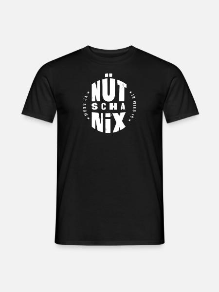 Nütschanix / Is wies is / Muss ja - Männer T-Shirt - Schwarz