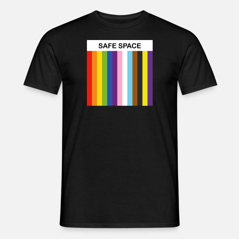 LBGTQIA Safe Space stolzer Verbündeter - Männer T-Shirt - Schwarz