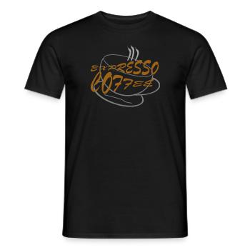 EXPRESSO COFFEE - T-shirt homme - noir - Devant - AI Model Male 178 light (178cm)