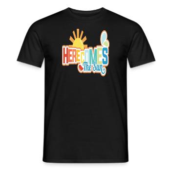 Here comes the Sun - Männer T-Shirt - Schwarz - Vorne - AI Model Male 178 light (178cm)