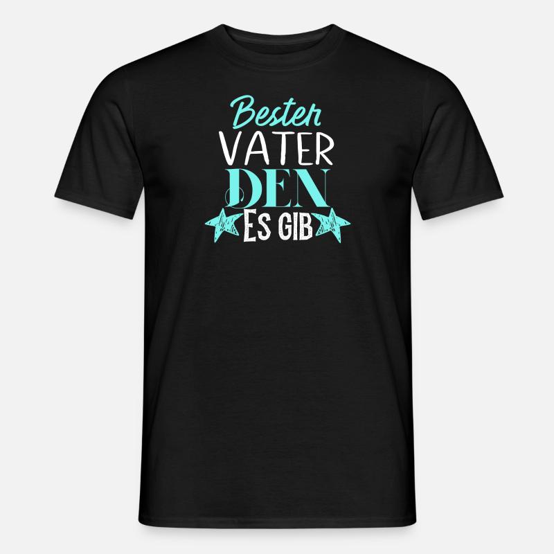 Bester vater den es gib - Männer T-Shirt - Schwarz