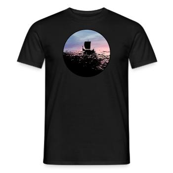 Bateau dragon - T-shirt homme - noir - Devant - AI Model Male 178 light (178cm)