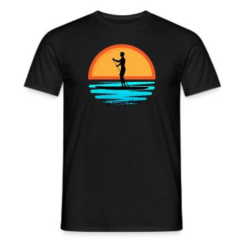 SUP - My Happy Place - Men's T-Shirt - black - Front - AI Model Male 178 light (178cm)
