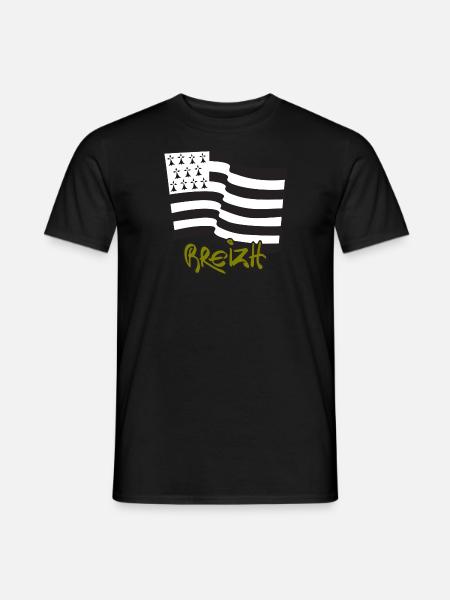 Logo Kaki - T-shirt homme - noir
