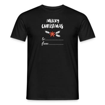 Merry christmas - Männer T-Shirt - Schwarz - Vorne - AI Model Male 178 light (178cm)