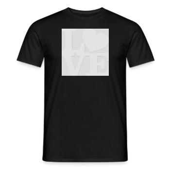 Love WordPlay original art 2 - Men's T-Shirt - black - Front - AI Model Male 178 light (178cm)