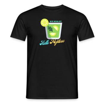Hello mojito - T-shirt homme - noir - Devant - AI Model Male 178 light (178cm)