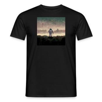 Lonely Voyager 050 - Männer T-Shirt - Schwarz - Vorne - AI Model Male 178 light (178cm)