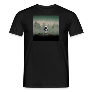 Lonely Voyager 053 - Männer T-Shirt - Schwarz - Vorne - AI Model Male 178 light (178cm)