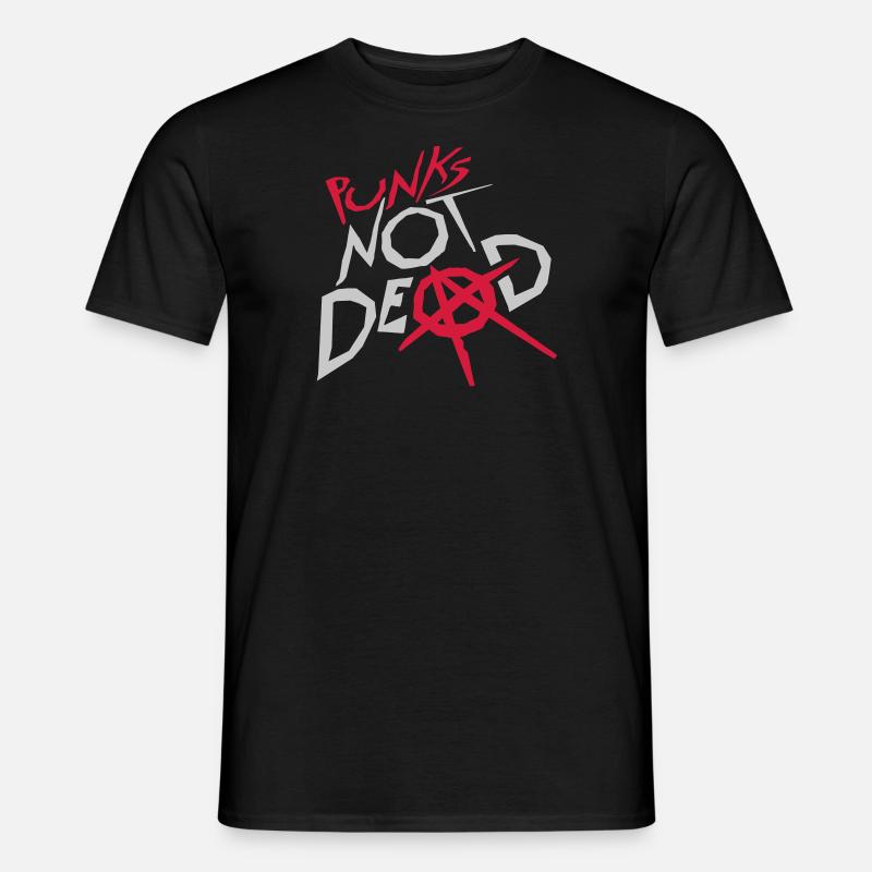 punks not dead Zitat - Männer T-Shirt - Schwarz