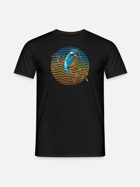 Bunter Vogel - Männer T-Shirt - Schwarz