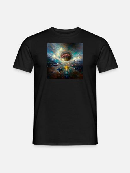 Zentrum des Universums - Männer T-Shirt - Schwarz