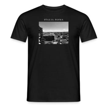 LUXURY - ITALIA - Männer T-Shirt - Schwarz - Vorne - AI Model Male 178 light (178cm)