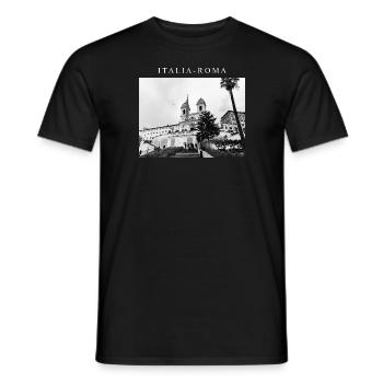 LUXURY - ITALIA - Männer T-Shirt - Schwarz - Vorne - AI Model Male 178 light (178cm)