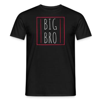 Border Big Bro Logo - T-shirt homme - noir - Devant - AI Model Male 178 light (178cm)