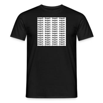 deggah dicker diggah diggi - Männer T-Shirt - Schwarz - Vorne - AI Model Male 178 light (178cm)