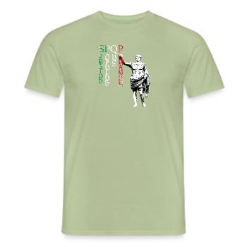 Julius says - Männer T-Shirt - Sage - Vorne - AI Model Male 178 light (178cm)