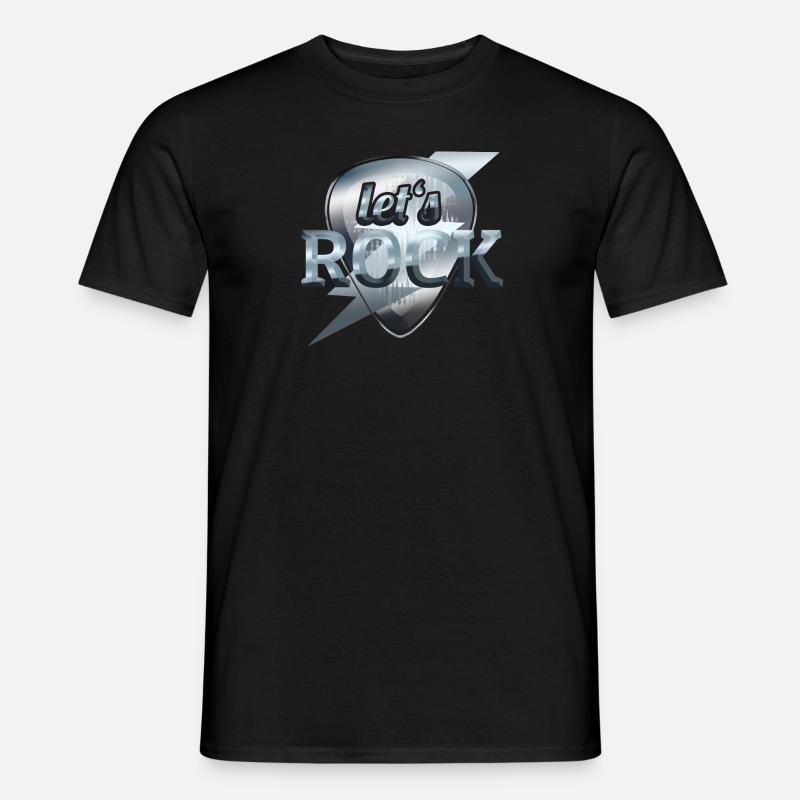 Let's rock - Männer T-Shirt - Schwarz