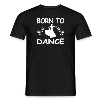 Dance - Men's T-Shirt - black - Front - AI Model Male 178 light (178cm)
