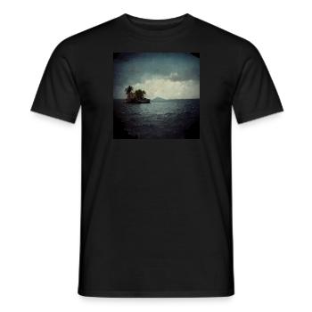 Insel Liebesmalerei - Männer T-Shirt - Schwarz - Vorne - AI Model Male 178 light (178cm)