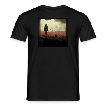 Stellen Sie Sich Vor, Es Ist Krieg Und Niemand - Männer T-Shirt - Schwarz - Vorne - AI Model Male 178 light (178cm)