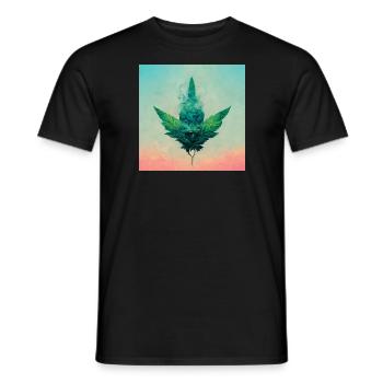 Cannabis-träume - Männer T-Shirt - Schwarz - Vorne - AI Model Male 178 light (178cm)