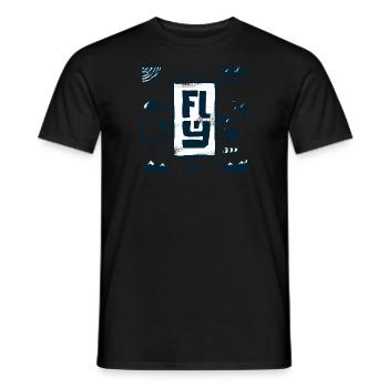 FLY Outdoor Adventure Parapente Vintage - T-shirt homme - noir - Devant - AI Model Male 178 light (178cm)