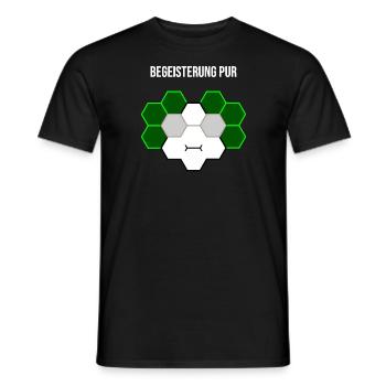 Begeisterung pur - Männer T-Shirt - Schwarz - Vorne - AI Model Male 178 light (178cm)