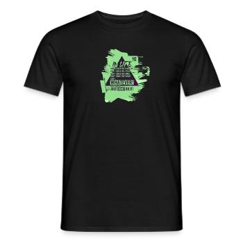 Do Not Judge A Book By Its Cover - Meme Shirt - Men's T-Shirt - black - Front - AI Model Male 178 light (178cm)