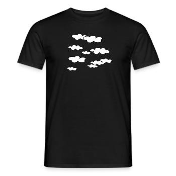 Wolken - Männer T-Shirt - Schwarz - Vorne - AI Model Male 178 light (178cm)