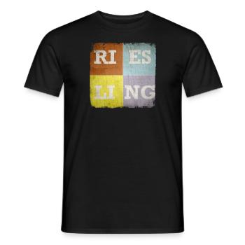 Riesling bunt - Männer T-Shirt - Schwarz - Vorne - AI Model Male 178 light (178cm)