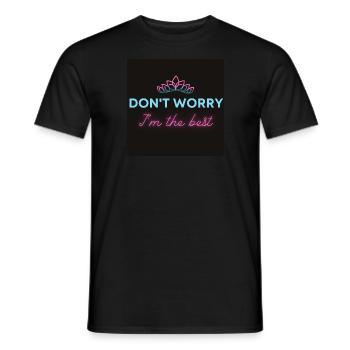 I am the best - T-shirt homme - noir - Devant - AI Model Male 178 light (178cm)