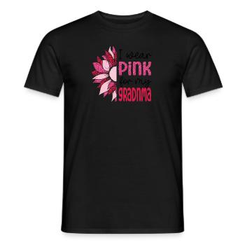 Save the Boobies grandma - Men's T-Shirt - black - Front - AI Model Male 178 light (178cm)