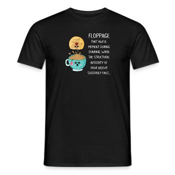 Floppage - Men's T-Shirt - black - Front - AI Model Male 178 light (178cm)