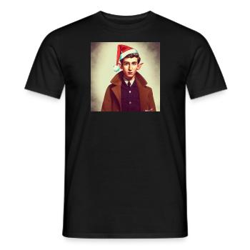 Der Weihnachtselfe - Männer T-Shirt - Schwarz - Vorne - AI Model Male 178 light (178cm)