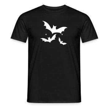 Fledermäuse | Halloween - Männer T-Shirt - Schwarz - Vorne - AI Model Male 178 light (178cm)