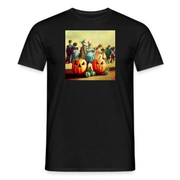 Halloween - Männer T-Shirt - Schwarz - Vorne - AI Model Male 178 light (178cm)