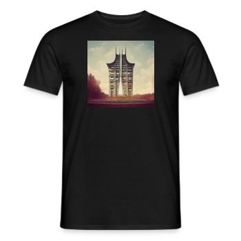 Torhaus - Männer T-Shirt - Schwarz - Vorne - AI Model Male 178 light (178cm)