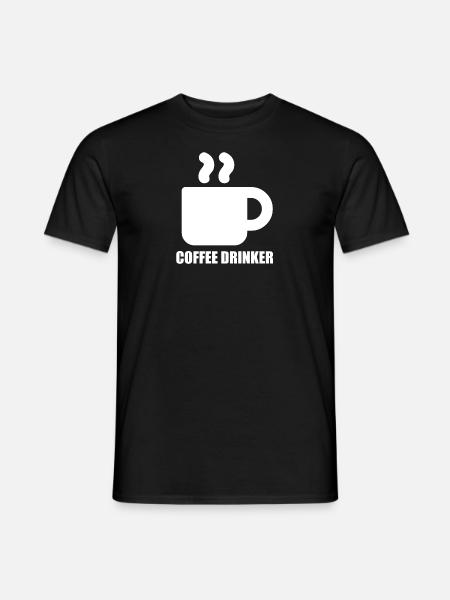 Coffee Drinker - Männer T-Shirt - Schwarz