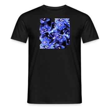 Hyacinth blue - Men's T-Shirt - black - Front - AI Model Male 178 light (178cm)