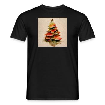 Noël 22 - T-shirt homme - noir - Devant - AI Model Male 178 light (178cm)