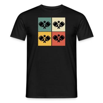 pickleball Retro Pickleball pickleball Vintage - Men's T-Shirt - black - Front - AI Model Male 178 light (178cm)